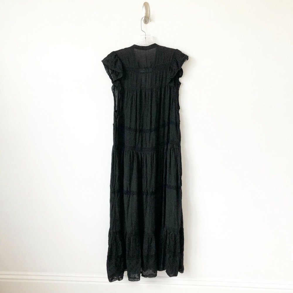 NWOT Free People Midnight Midi Dress M $168 Black_5